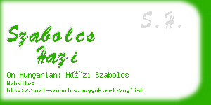 szabolcs hazi business card